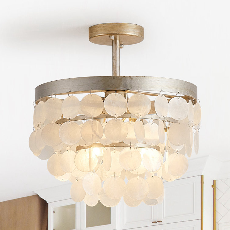 Dakota Fields Shell Semi Flush Mount Reviews Wayfair